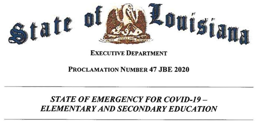 COVID Executive Proclamation