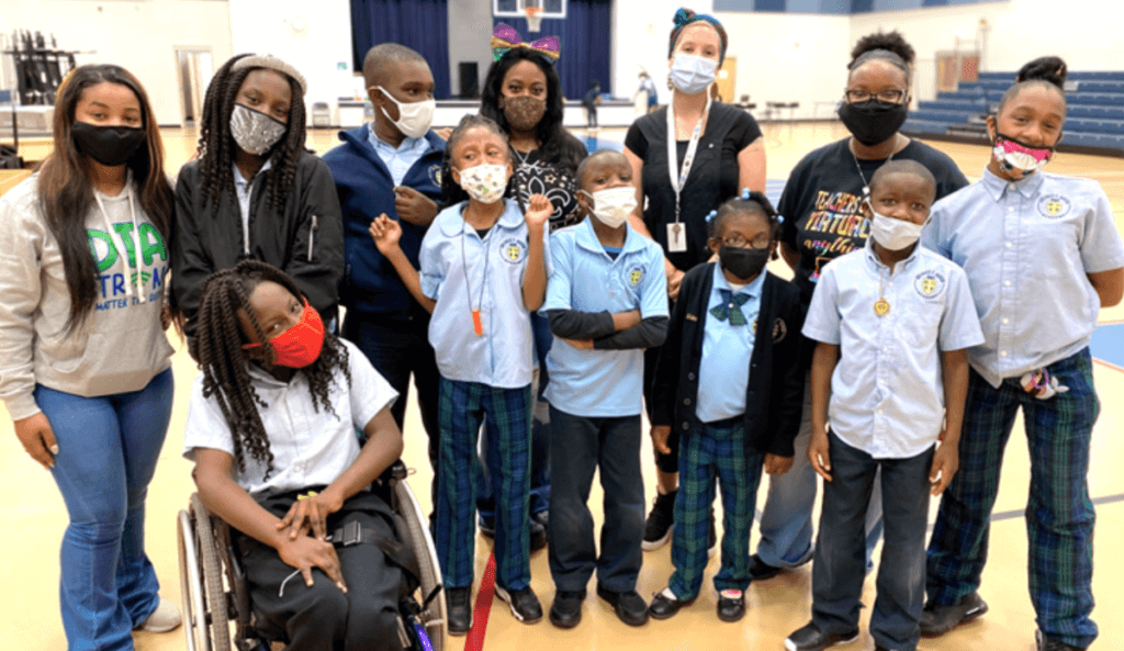 Students at the ReNEW Dolores T. Aaron Academy